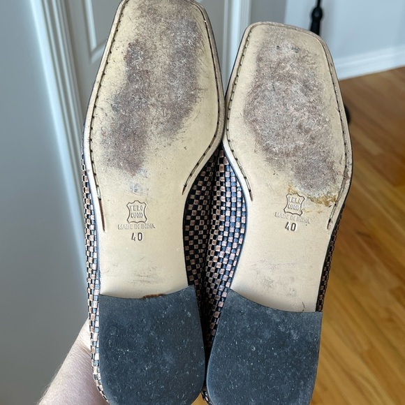 Raffaella Venturini brown and black leather loafers size 9 Eu 40 - Picture 11 of 17